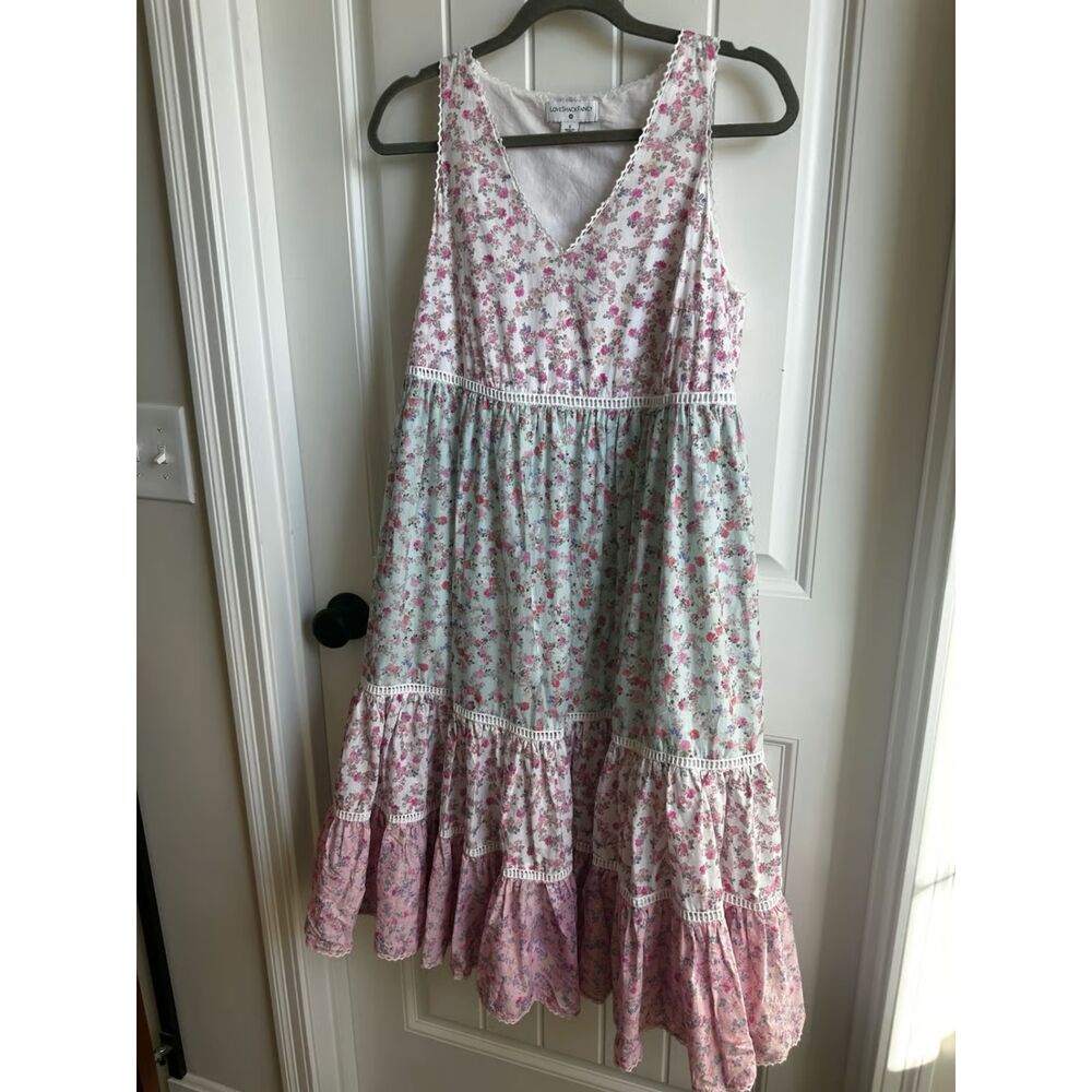LoveShackFancy Floral Tiered Maxi Dress